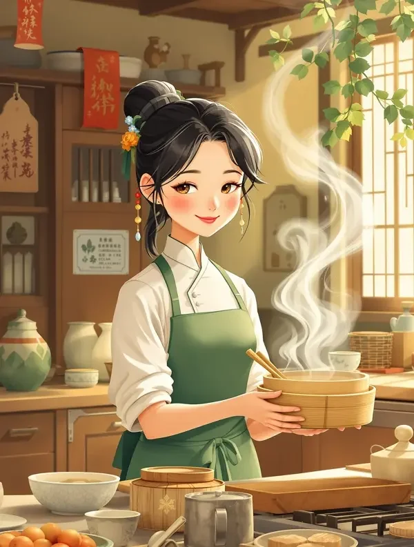小厨娘带娃闯京城封面，萌宝题材短剧